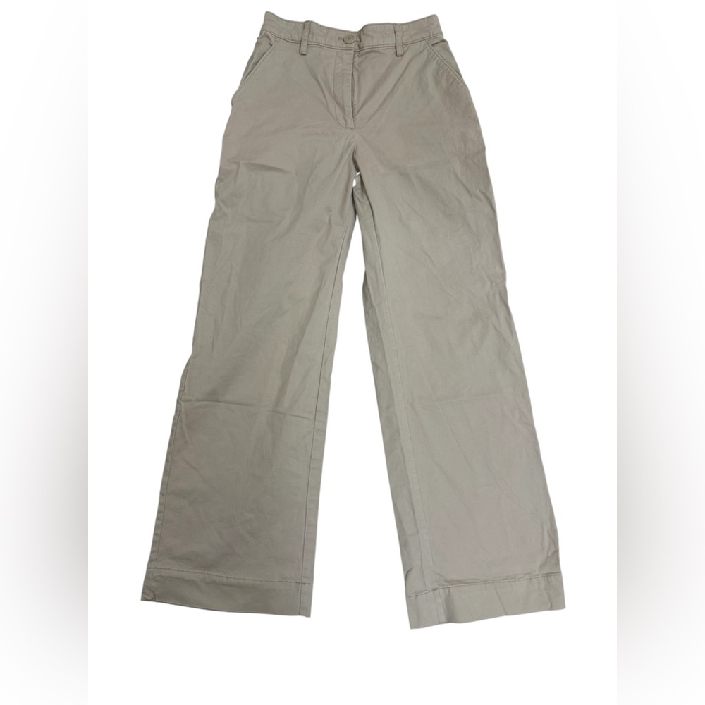 Abercrombie & Fitch Loose Khaki Pants Womens 24 Light Beige Wide-Leg Relaxed Fit